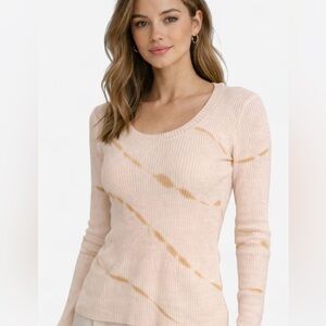 Central Park West Women's Sweater - Pink and Tan